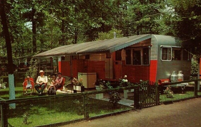 Shady Lane Trailer Park - Vintage Postcard